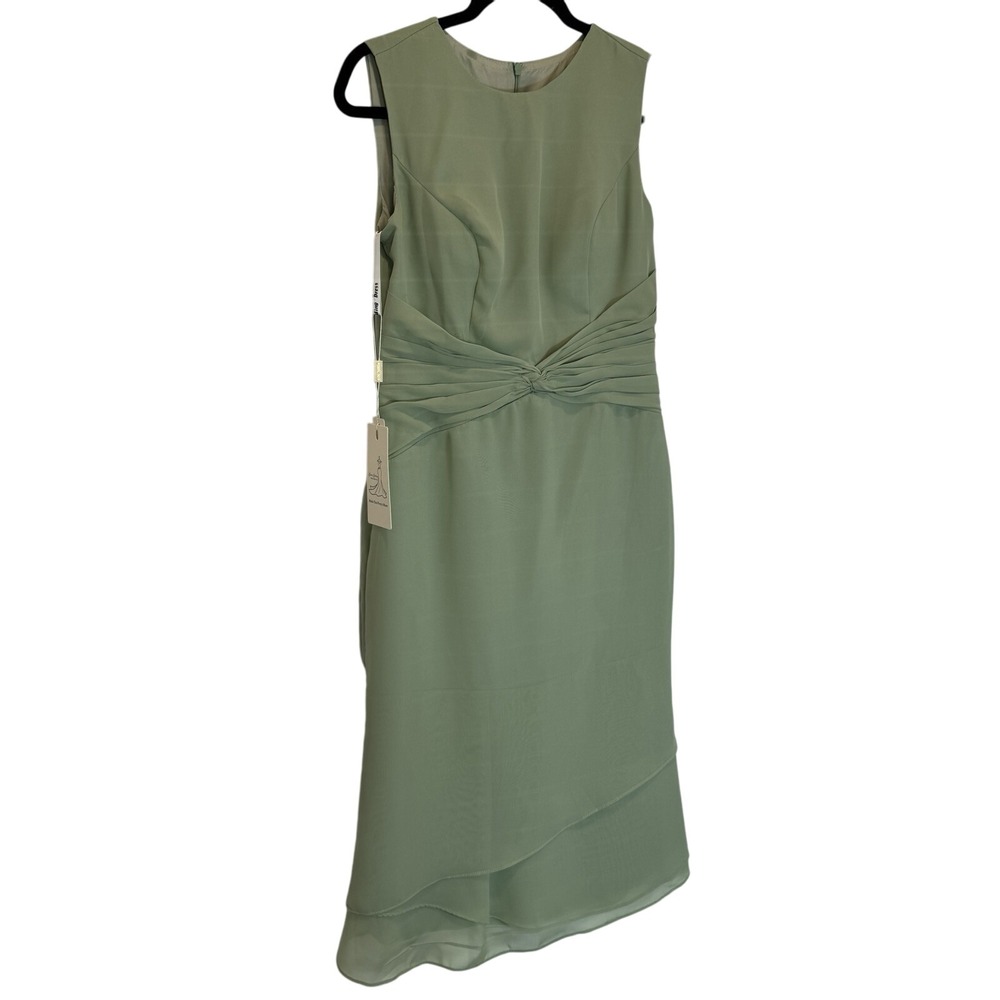 Sage Green Sleeveless Dress Wedding Guest Bridesmaid‎ Formal Occasion